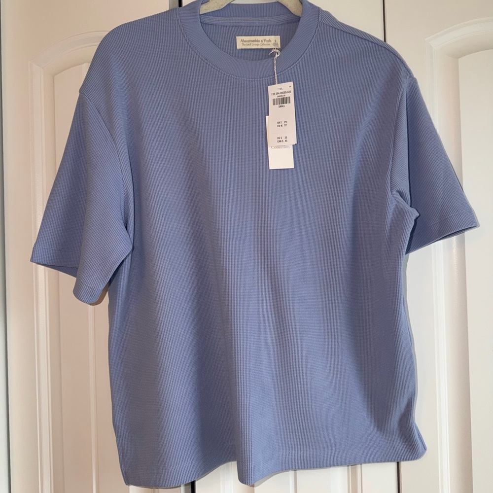Abercrombie & Fitch Essentials Light Blue Short Sleeve Tee